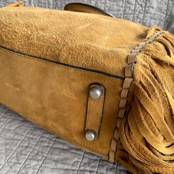 Coach Fringe Cervo Suede Oak Rogue 30/31 - Picture 10 of 12